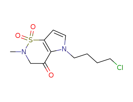 5-(4-chlorobutyl)-2-methyl-2,3,4,5-tetrahydropyrrolo[2,3-e][1,2]thiazin-4-one 1,1-dioxide