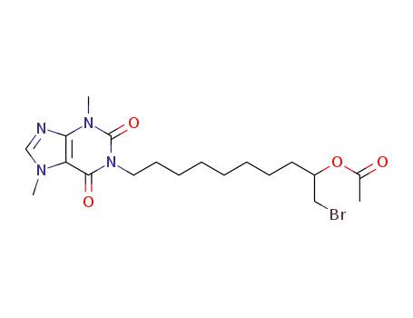 1-(9'-acetoxy-10'-bromodecyl)-3,7-dimethylxanthine