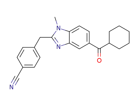 4-[(5-cyclohexylcarbonyl-1-methyl-1H-benzimidazol-2-yl)-methyl]-benzonitrile