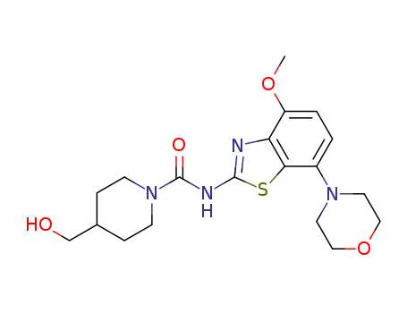 4-(hydroxymethyl)-N-(4-methoxy-7-morpholinobenzo[d]thiazol-2-yl)piperidine-1-carboxamide