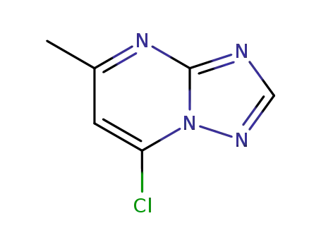 Molecular Structure of 24415-66-5 (7-CHLORO-5-METHYL-1,2,4-TRIAZOLE[1,5-A]PYRIMIDINE)
