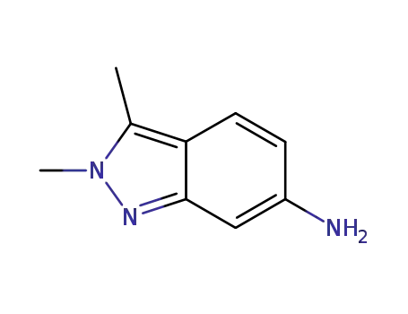 Molecular Structure of 444731-72-0 (2,3-DIMETHYL-2H-INDAZOL-6-AMINE)