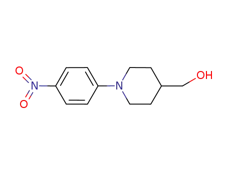 Molecular Structure of 471937-85-6 ((1-(4-Nitrophenyl)piperidin-4-yl)Methanol)