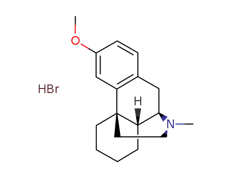 Molecular Structure of 125-68-8 (Morphinan,3-methoxy-17-methyl-, hydrobromide (8CI,9CI))