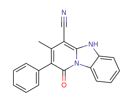 3-methyl-1-oxo-2-phenyl-1H,5H-pyrido[1,2-a]benzimidazole-4-carbonitrile