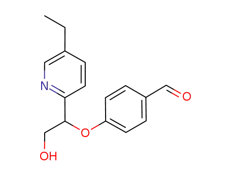 4-[1-(5-ethyl-pyridin-2-yl)-2-hydroxy-ethoxy]-benzaldehyde