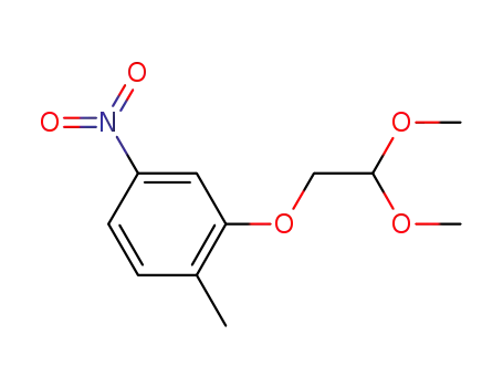 Molecular Structure of 603305-53-9 (Benzene, 2-(2,2-dimethoxyethoxy)-1-methyl-4-nitro-)