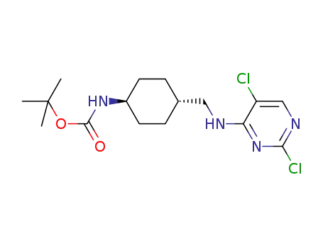 {4-[(2,5-dichloro-pyrimidin-4-ylamino)-methyl]-cyclohexyl}-carbamic acid tert-butyl ester