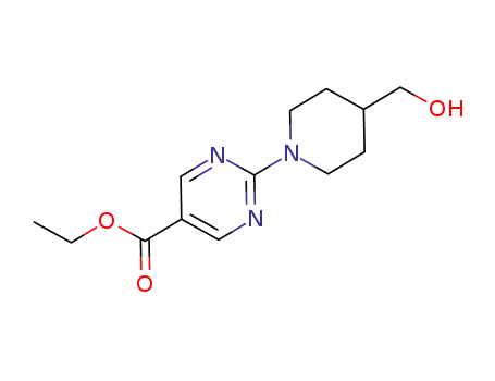 ethyl 2-(4-(hydroxymethyl)piperidin-1-yl )pyrimidine-5-carboxylate