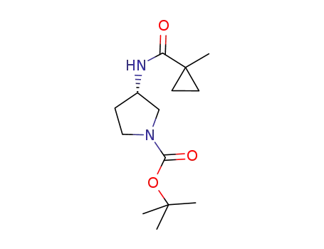 tert-butyl (3S)-3-{[(1-methylcyclopropyl)carbonyl]amino}pyrrolidine-1-carboxylate