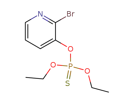 Thiophosphoric acid O-(2-bromo-pyridin-3-yl) ester O',O''-diethyl ester