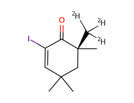 2-iodo-6-(trideuteriomethyl)-4,4,6-trimethyl-cyclohex-2-en-1-one