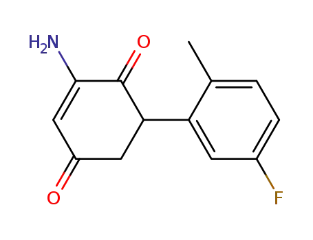 (-)-3-amino-5-(5-fluoro-2-methylphenyl)-2-cyclohexenon-1-one