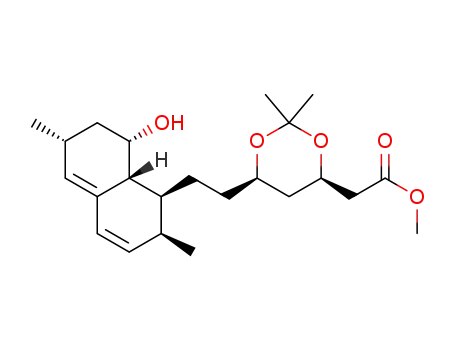 2,2-dimethyl-6 (R)-(2-(8-(S)-hydroxy-2(S),6(R)-dimethyl-1,2,6,7,8,8a(R)-hexahydronaphthyl-1(S))ethyl)-4(R)-(methyloxy-carbonyl)methyl-1,3-dioxane