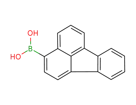 Molecular Structure of 359012-63-8 (Fluoranthene-3-boronic acid)