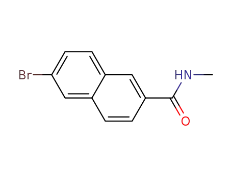 Molecular Structure of 426219-35-4 (6-Bromo-N-methyl-2-naphthalenecarboxamide)