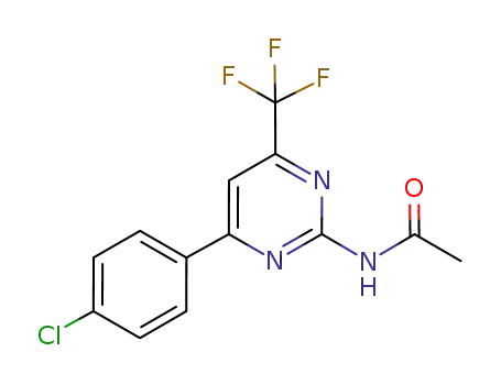 4-trifluoromethyl-6-(4-chlorophenyl)-2-acetylaminopyrimidine