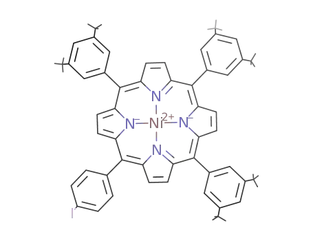[5(4'-iodophenyl)tetrakis-10,15,20-tris(3'',5''-di-tert-butylphenyl)porphyrinato]nickel(II)
