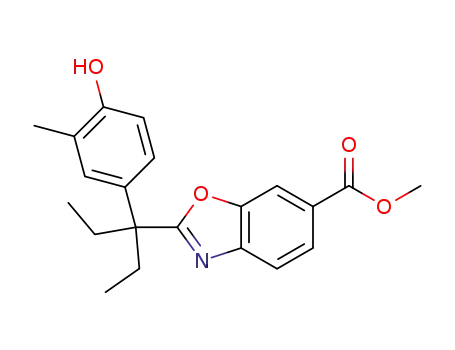 2-[1-Ethyl-1-(4-hydroxy-3-methyl-phenyl)-propyl]-benzooxazole-6-carboxylic acid methyl ester