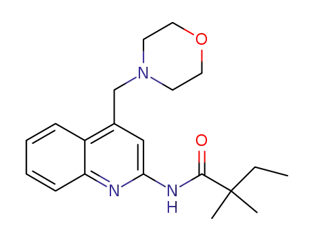 2,2-dimethyl-N-(4-(morpholinomethyl)quinolin-2-yl)butanamide