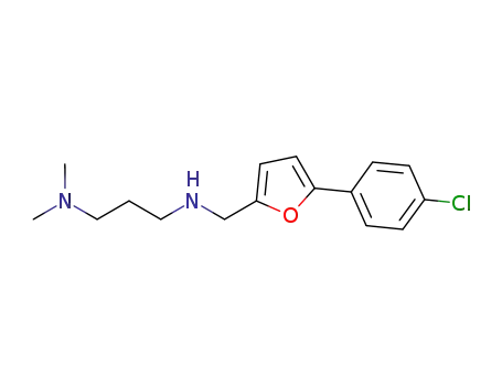Molecular Structure of 849908-70-9 (1,3-Propanediamine,
N'-[[5-(4-chlorophenyl)-2-furanyl]methyl]-N,N-dimethyl-)