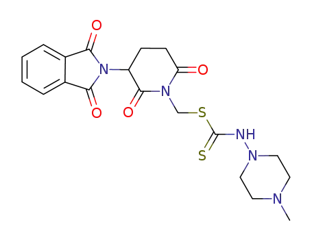 [3-(1,3-dioxo-1,3-dihydro-2H-isoindol-2-yl)-2,6-dioxopiperidin-1-yl]methyl 4-methylpiperazin-1-yldithiocarbamate