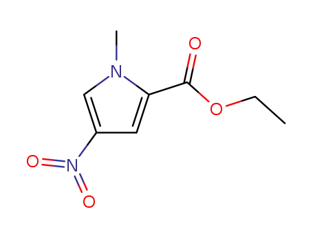 Molecular Structure of 2853-29-4 (1-METHYL-4-NITRO-1H-PYRROLE-2-CARBOXYLIC ACID ETHYL ESTER)