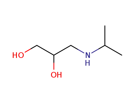 Molecular Structure of 6452-57-9 (3-(ISOPROPYLAMINO)-1,2-PROPANEDIOL)