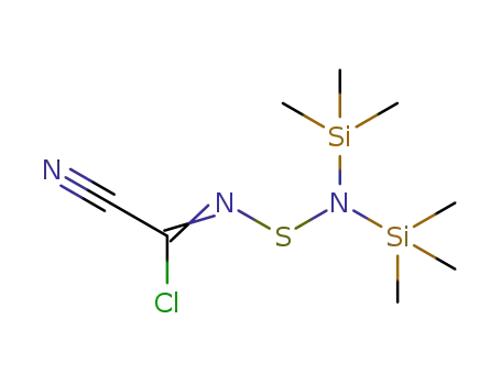 2-chloro-2-(N,N-bis(trimethylsilyl)aminothio)iminoacetonitrile