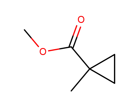 Molecular Structure of 6206-25-3 (1-METHYLCYCLOPROPANE-1-CARBOXYLIC ACID METHYL ESTER)
