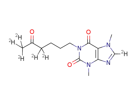 3,7-dimethyl-1-(4,4,6,6,6-pentadeutero-5-oxohexyl)-1H-purine-2,6(3H,7H)-dione