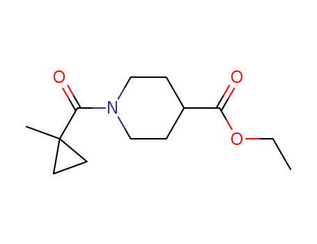 1-(1-Methyl-cyclopropanecarbonyl)-piperidine-4-carboxylic acid ethyl ester