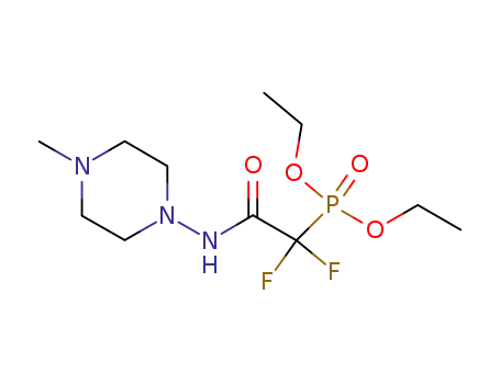 diethyl 1,1-difluoro-2-(4-methylpiperazin-1-ylamino)-2-oxoethylphosphonate