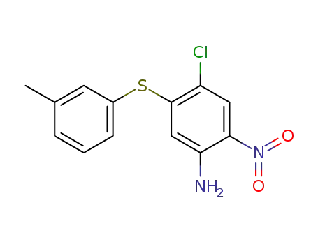 4-chloro-2-nitro-5-m-tolylsulfanyl-phenylamine