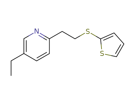 5-ethyl-2-(2-[2]thienylmercapto-ethyl)-pyridine