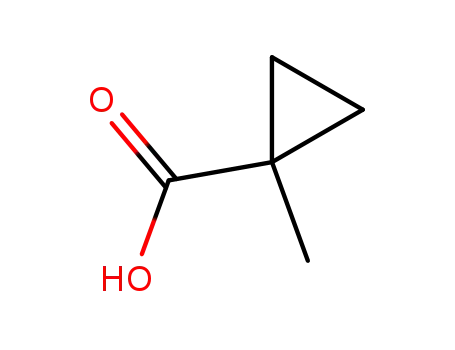 Molecular Structure of 6914-76-7 (1-Methylcyclopropane-1-carboxylic acid)