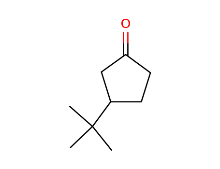 Molecular Structure of 5581-94-2 (3-(tert-Butyl)cyclopentanone)