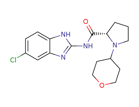 (S)-1-(tetrahydro-pyran-4-yl)-pyrrolidine-2-carboxylic acid (5-chloro-1H-benzimidazol-2-yl)-amide