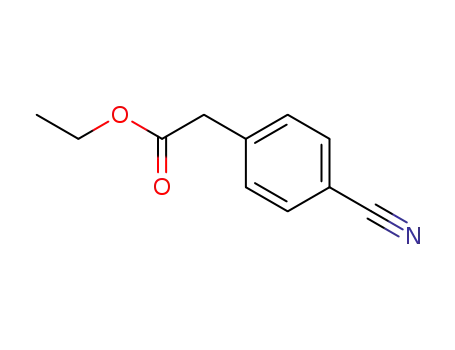 Molecular Structure of 1528-41-2 (ethyl 2-(4-cyanophenyl)acetate)