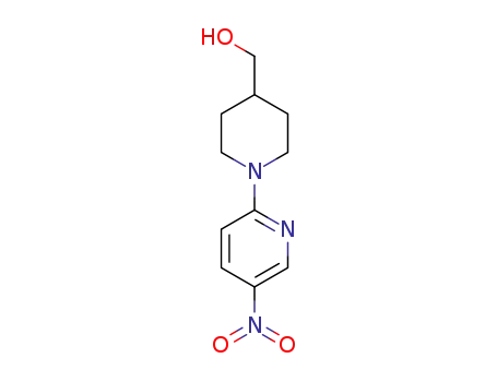 Molecular Structure of 1227935-27-4 ((1-(5-nitropyridin-2-yl)piperidin-4-yl)methanol)