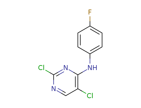 2,5-dichloro-N-(4-fluorophenyl)pyrimidin-4-amine