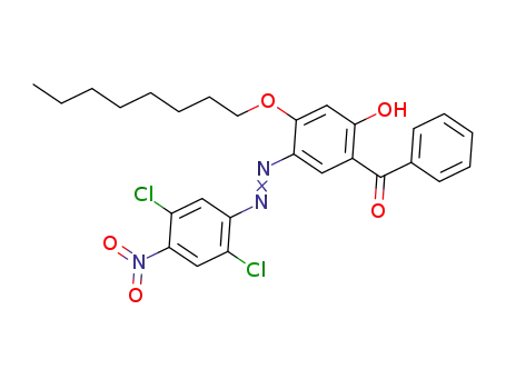1-[2-hydroxy-4-n-octyloxy-5-(2,5-dichloro-4-nitrophenylazo)phenyl]-1-phenylmethanone