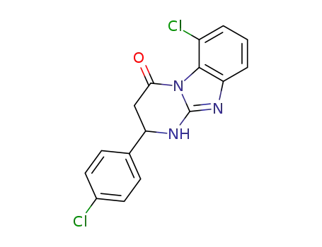 6-chloro-2-(4-chlorophenyl)-1,2,3,4-tetrahydropyrimido[1,2-a]benzimidazol-4-one