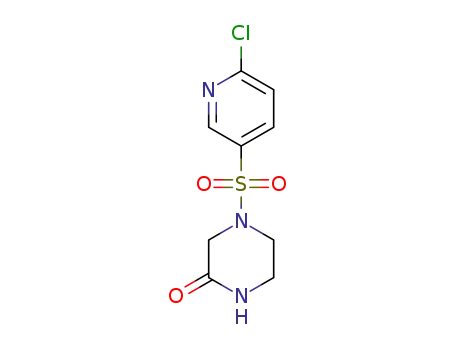 4-((6-chloro-3-pyridinyl)sulfonyl)-2-piperazinone