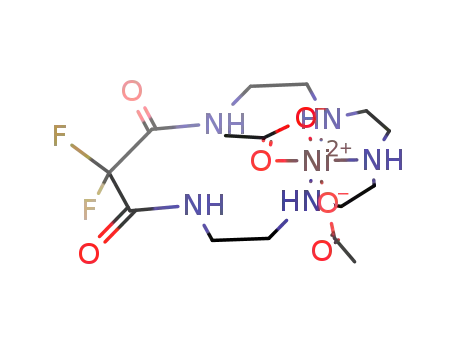[Ni(OAc)2(15,15-difluoro-1,4,7,10,13-pentaazacyclohexadecane-14,16-dione)]