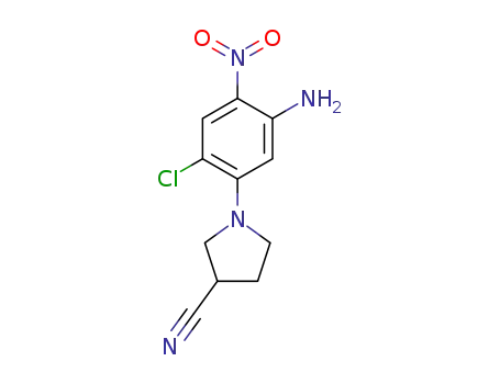 1-(5-amino-2-chloro-4-nitro-phenyl)-pyrrolidine-3-carbonitrile