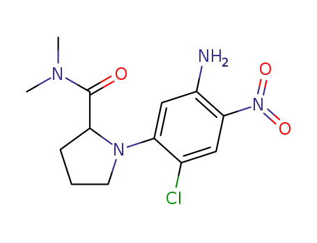 4-chloro-5-(2-dimethylcarbamoyl-pyrrolidin-1-yl)-2-nitroaniline