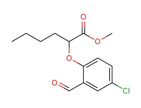 methyl 2-(4-chloro-2-formyl-phenoxy)hexanoate