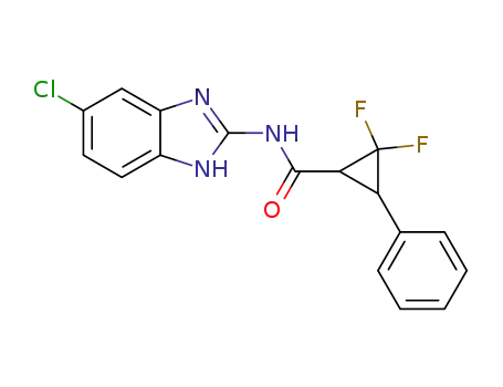 2,2-difluoro3-phenylcyclopropanecarboxylic acid (5-chloro-1H-benzoimidazol-2-yl)amide