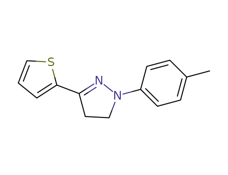 1-(4-methylphenyl)-3-(thiophen-2-yl)-4,5-dihydropyrazole